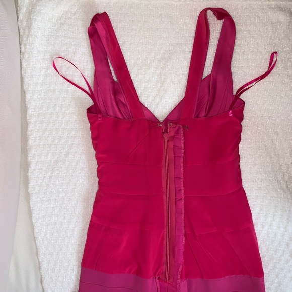 Pink woven dress by BCBG Max Azria - Picture 4 of 8